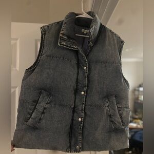 Elan Charcoal (jean) Puffer Vest